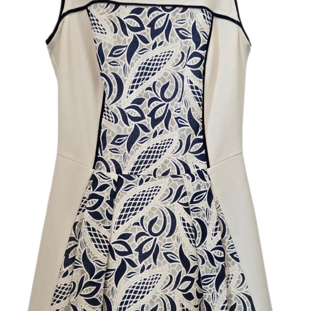 Sugarlips Mini Dress Sleeveless Skater Blue White Size XS - Picture 2 of 6
